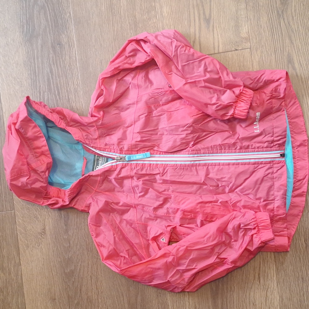 L.L. Bean Kids Raincoat in Coral Pink